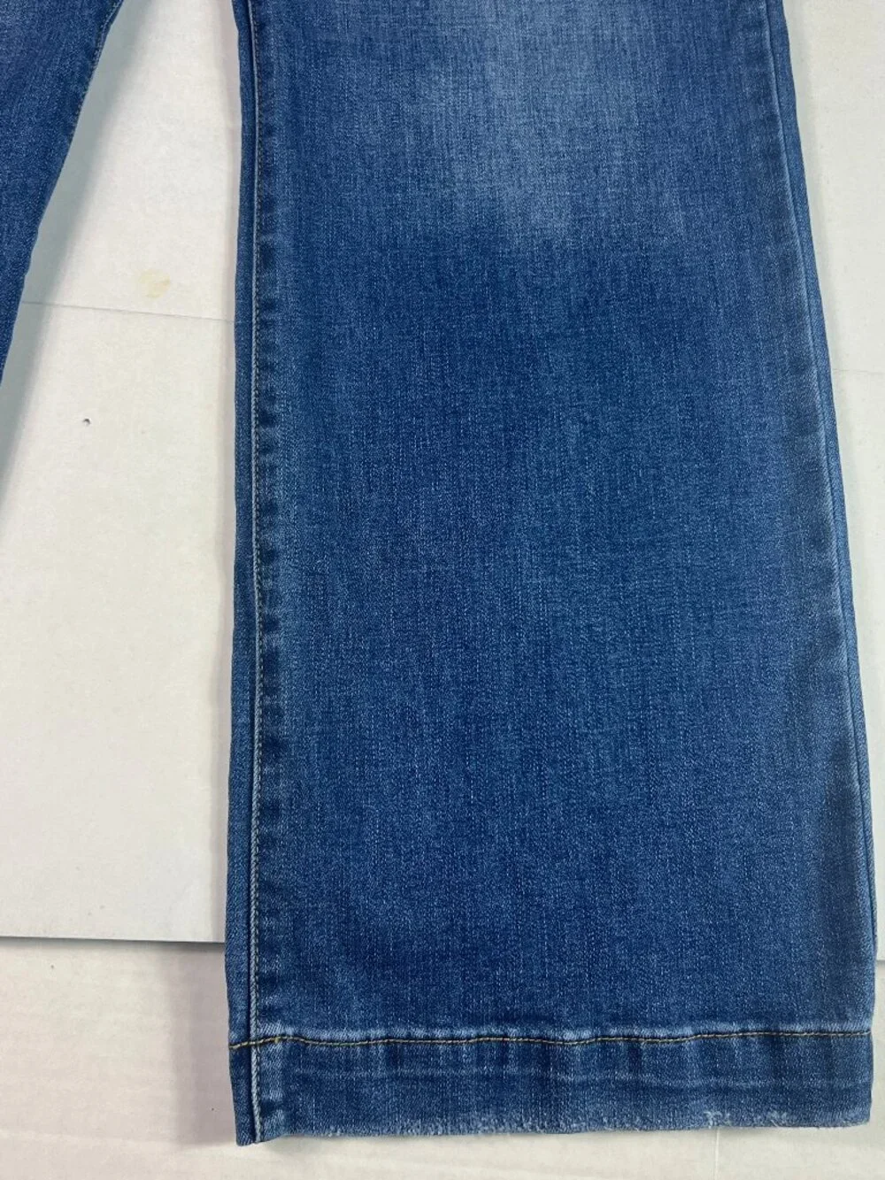 KanCan Jeans Junior's 31x31* Celine High Rise Wide Leg Blue Stretch Denim Tag 13